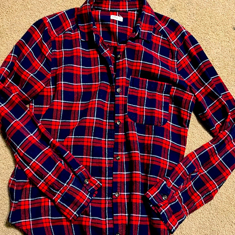 Hollister XS plaid shirt